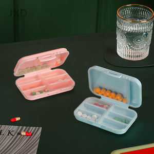 Juxinda กล่องเก็บยาพกพาสะดวก, กล่องใส่ยาประจำวันกล่องใส่ยาเดินทางพร้อมช่องสำหรับใส่ยาเม็ด - Product Image 3