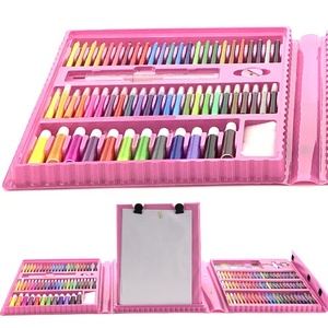 Set de Dibujo Artístico de 208 Piezas con Caballete de Doble Cara Incorporado, Crayones, Marcadores, Lápices de Colores, Acuarelas para Niños <span class=keywords><strong>y</strong></span> Niñas, Regalo - Product Image 2