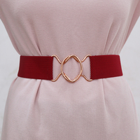 Boucle de ceinture circulaire en métal or rose 50 mm, fermoir à boucle ouverte, fermoirs circulaires entrelacés pour femme