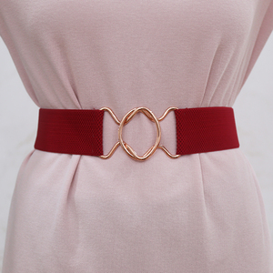 Fivela de Cinto Circular de Metal Rosé Gold de 50mm para Mulheres - Fecho de Cinto Aberto com Fecho Circular Entrelaçado - Product Image 4