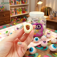 Bonbons gélifiés Halal en forme de ballon de football, boîte mixte en vrac, vente en gros, haute qualité, pour les fêtes d'Halloween