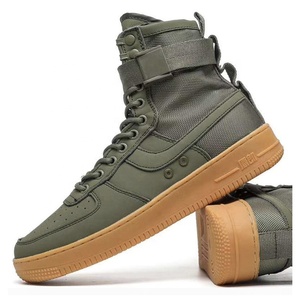 Nueva llegada 7 InchPU de cuero verde salvia de baloncesto botas del ejército - Product Image 1