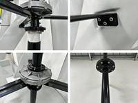 Éolienne verticale 1000W 24V/48V à faible bruit, pales en spirale, 3 pales, aimant permanent sans noyau