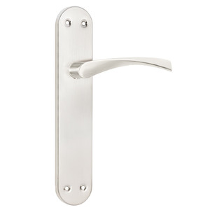 Mango de aluminio Zeus 241x45 níquel satinado - Product Image 1