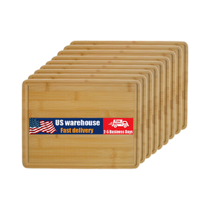 Planche à découper personnalisée avec logo OEM, en bambou écologique, nouveaux designs décoratifs, faible MOQ pour les marques. - Product Image 4