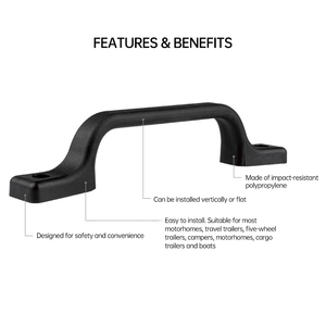 Poignée universelle pour camping-car, caravane et autocaravane, poignée de <span class=keywords><strong>porte</strong></span> d'entrée en plastique durable, installation facile pour les améliorations de camping-car - Product Image 5