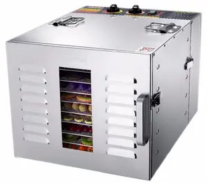 10 Khay Nhà Bếp Chip Chuối Thép Không Gỉ Chanh Dehydrator