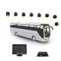 Kit de cámara de salpicadero MDVR 4G WiFi con tarjeta SIM y GPS, Full HD, 8 canales, para coche, camión, autobús, con caja negra y cámara, modelo 2023