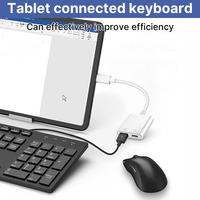 Adaptador Usb Otg 2 en 1 para iPhone, teclado de ratón, carga rápida, disco U, cámara, lector de tarjetas, convertidor de datos