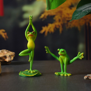 Figurine de grenouille de yoga Mystic Arts en résine, décoration de bureau, cadeau - Product Image 4