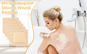 15x15cm absorbent l'exsudat de plaie pansement auto-adhésif pour le soin des plaies pansement en mousse de silicone avec bordure - Product Image 6