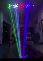 Lampe laser animée RVB pleine couleur 15W pour intérieur avec contrôle DMX512 pour KTV, lieux de musique et boîtes de nuit