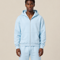 Nouvel arrivage – Sweat à capuche zippé classique en coton molletonné, coupe ample, motif lettres, avec logo personnalisé, idéal pour l'automne