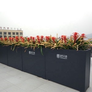 Macetas de Acero Extra Grandes para Exteriores, <span class=keywords><strong>Mobiliario</strong></span> <span class=keywords><strong>Urbano</strong></span> para Jardín, Parque, Contenedores Metálicos para Plantas, Macetas para Flores de Exterior - Product Image 2