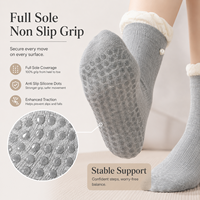 Chaussettes de Pilates personnalisées avec grip, marque privée OEM, bordure à volants perlés, semelle antidérapante en silicone, chaussettes de yoga et de barre, faible MOQ
