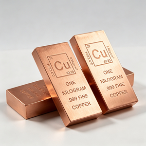 1kg Solid Pure <b>Copper</b> Bullion Ingot, Engraved Cu Mark Metal Treasure For Gifting - Product Image 6
