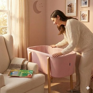 Cuna de Madera para Bebé de la Mejor Calidad, de 0 a 3 Años, Estilo Europeo-Americano, Acogedora - Product Image 6