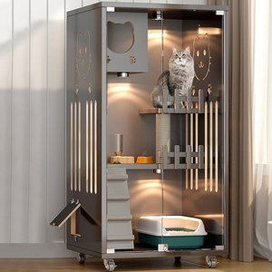 Jaulas y Casas para Mascotas de Madera Maciza para Interiores, de la Mejor Calidad y Precio Económico, Muebles Tipo Villa - Product Image 3