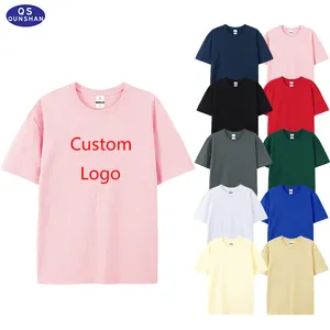 Custom Tshirt 100% Pure Cotton Apparel Men's Clothing Plus Size Men's T-shirts custom logo silk printing Direct to Garment
