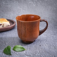 Tasse en céramique créative rétro en bois de jujube avec conception de laque japonaise classique petite tasse à boire domestique pour les fêtes Restaurants