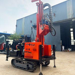 掘削リグDTH空気式ロックドリルリグポータブルディーゼル油圧ボアホール水井 - Product Image 1