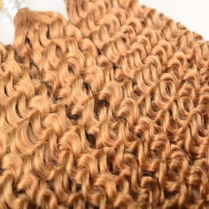 Perruques et tissages en cheveux humains vierges brésiliens Mavis, bouclés profonds, double trame machine, style Body-Wave, trame nouée à la main, compatibles teinture/permanentation - Product Image 2