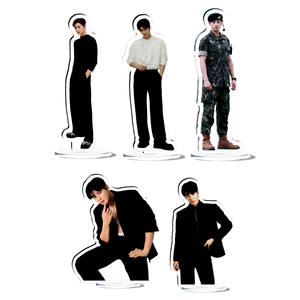 مجسم أكريليك قائم لتشا يونو من فرقة الكيبوب، صورة شخصية من ألبوم ELSE، طباعة على الوجهين، ستاند تزييني للمكتب - Product Image 1