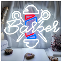Winbo Dropshipping, enseigne au néon LED personnalisée, logo de salon de coiffure, décoration murale pour salon de coiffure, cadeau d'entreprise personnalisé