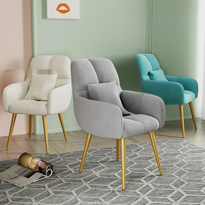 Chaise de salon de manucure confortable avec dossier, chaise de beauté moderne rembourrée - Product Image 5