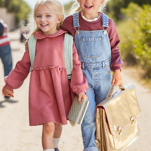 Super Fashion Soft Comfort abito da bambina lungo vestito di spugna francese - Product Image 5