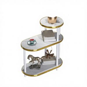 Table basse en métal de style nordique moderne, structure en fer durable, design mobile et multifonctionnel pour appartement - Product Image 3