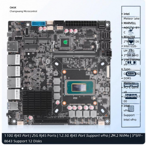 เมนบอร์ด Changwang Microcontrol รุ่นที่ 14 125H/155H/185H ซอฟต์เราเตอร์ ITX อุตสาหกรรม พีซี 10G LAN Port NAS - Product Image 5