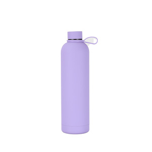 Bouteille d'eau en acier inoxydable couleur pastel mate, isotherme à double paroi, petite ouverture, thermos, logo personnalisé, réutilisable, pour le sport - Product Image 5