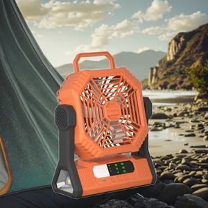 Rechargeable 10000mAh Smart Wireless Electric Tabletop <b>Fan</b> with Light-Strong Wind Portable for Camping Household & Car Use - Product Image 4