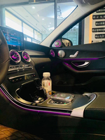 Pour Mercedes Benz Classe C W205 GLC X253, éclairage d'ambiance 64 couleurs, lampe d'ambiance, garniture de sortie d'air arrière de la climatisation