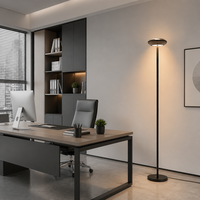 Lampu Lantai LED Modern Super Terang dengan Kontrol Remote/Aplikasi/Suara, Suhu Warna Dapat Diatur, Timer untuk Rumah, Kantor, dan Gaming