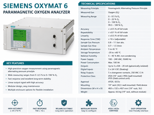 เครื่องวิเคราะห์ก๊าซออกซิเจนอุตสาหกรรม OXYMAT 6 ความแม่นยำสูง พร้อมรีเลย์สัญญาณเตือน ทำจากสแตนเลส รองรับ OEM ปรับแต่งได้ - Product Image 6