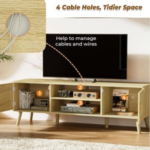 Vente en gros de meubles de salon modernes et minimalistes en bois massif, meuble TV carré multifonctionnel de style nordique avec fixation murale - Product Image 3