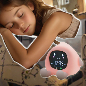 Sveglia Digitale Intelligente 6-in-1 Multifunzione a Forma di Pesca per Bambini, con Luce Notturna Touch e Macchina del Suono, Design Moderno ed Elettronico - Product Image 3