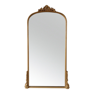 Miroir de sol cadre en bois Espejo Antique or grand miroir décoration pour <span class=keywords><strong>salon</strong></span> corps entier debout grand miroir miroir de sol - Product Image 5