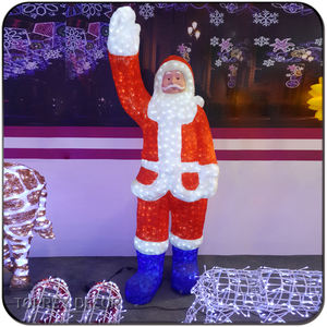 Babbo natale a grandezza naturale in metallo con decorazione a LED più venduta - Product Image 6