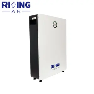 Rising Wall Mount Battery Pack Solar Hybrid System 5kwh 10kwh 51.2v 100ah Lithium Ion Battery scalable from 5.22 to 78.3 kWh