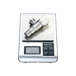 Válvula Angular Funcional <span class=keywords><strong>de</strong></span> Diseño Contemporáneo Adeling CL-105, Material <span class=keywords><strong>de</strong></span> Latón, Manija <span class=keywords><strong>de</strong></span> Zinc, para Baño y Hotel - Product Image 3