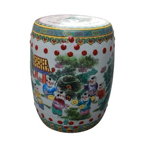 Taburetes de mesa de cerámica pintados a mano de Jingdezhen, mesas de acento de porcelana esmaltada china tradicional, venta de esmalte de cerámica artesanal - Product Image 6