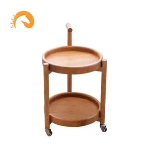 Mobiliário moderno de mesa de café de madeira natural, para casa, sala de estar, atacado, pequena mesa de café lateral para escritório, preço de fábrica