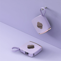 Haute qualité voyage en plein air charge d'urgence trésor Mini Compact avec fil téléphone batterie externe porte-clés Portable pendentif