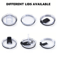 Couvercles pour gobelets de 12 oz, 20 oz, 30 oz, 30 oz, accessoires pour gobelets réutilisables, couvercle de remplacement, couvercle coulissant magnétique anti-fuite, gobelets imprimés, boîte