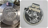 Machine de gravure CNC pour médaillons souvenirs, moules, emblèmes personnalisés et production de badges et logos
