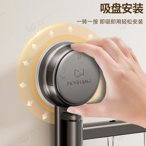 Tendedero de pared de doble barra con ventosa y clips para calcetines, ropa y uso en el baño - Product Image 2