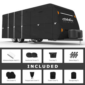 Customization Waterproof High Quality Travel Trailer RV <strong>Cover</strong> Windproof Anti-UV Hail-Protection <strong>caravan</strong> Rv <strong>Cover</strong> - Product Image 3